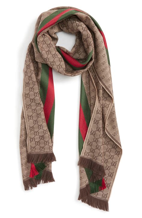 gucci shawl for men|Gucci scarf with fur trim.